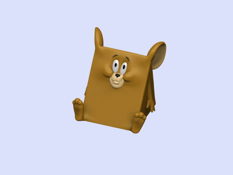 Triangle mouse JERRY for 3D printing STL 3D Print Model