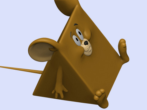 Triangle mouse JERRY for 3D printing STL 3D Print Model