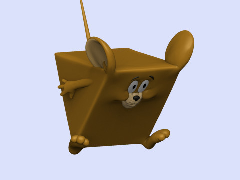 Triangle mouse JERRY for 3D printing STL 3D Print Model