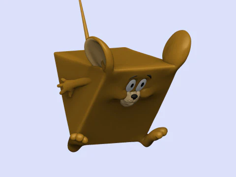 Triangle mouse JERRY for 3D printing STL 3D Print Model