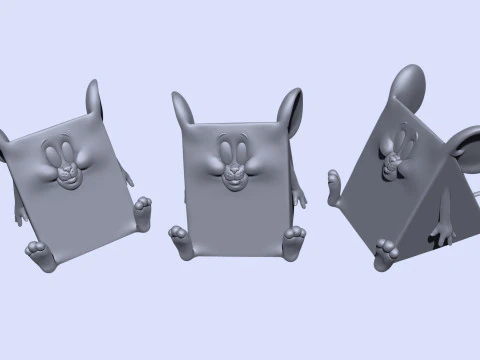 Triangle mouse JERRY for 3D printing STL 3D Print Model