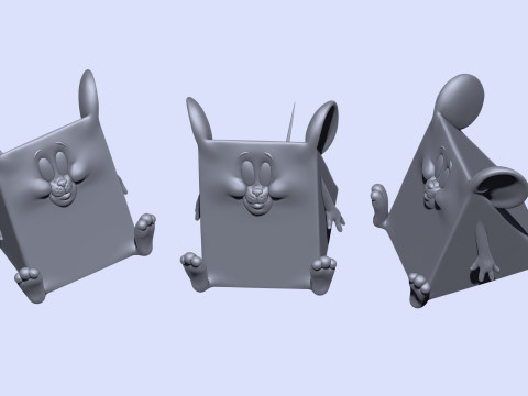 Triangle mouse JERRY for 3D printing STL 3D Print Model