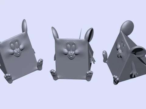 Triangle mouse JERRY for 3D printing STL 3D Print Model