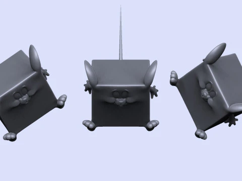 Triangle mouse JERRY for 3D printing STL 3D Print Model