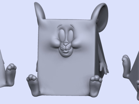Triangle mouse JERRY for 3D printing STL 3D Print Model