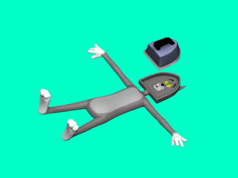 Tom the cat with an iron for 3D printing STL 3D Print Model