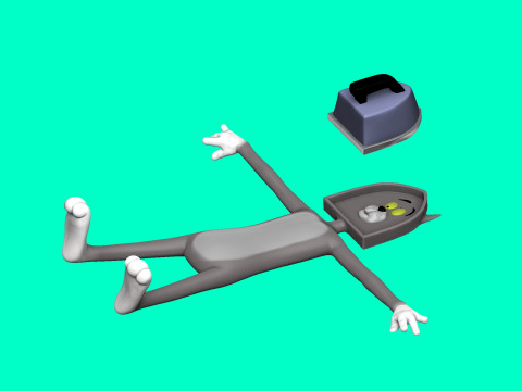 Tom the cat with an iron for 3D printing STL 3D Print Model