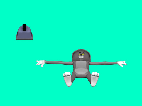 Tom the cat with an iron for 3D printing STL 3D Print Model
