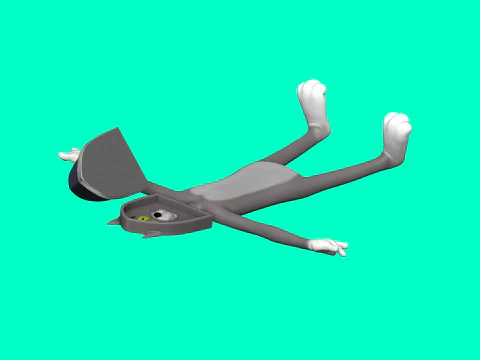 Tom die Katze mit einem B&uuml;geleisen f&uuml;r den 3D-Druck STL 3D Druckmodell