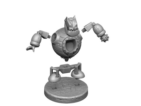 Robot - Fat Cat for 3D printing STL Modello di stampa 3D