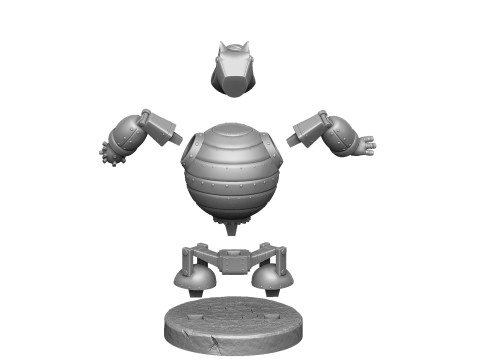 Robot - Fat Cat for 3D printing STL Modello di stampa 3D