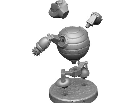 Robot - Fat Cat for 3D printing STL Modello di stampa 3D