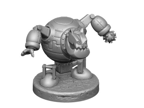 Robot - Fat Cat for 3D printing STL Modello di stampa 3D