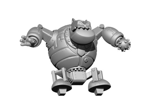 Robot - Fat Cat for 3D printing STL Modello di stampa 3D