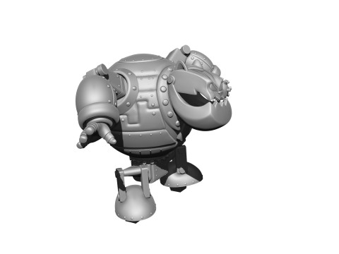 Robot - Fat Cat for 3D printing STL Modello di stampa 3D