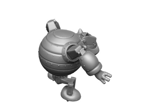 Robot - Fat Cat for 3D printing STL Modello di stampa 3D