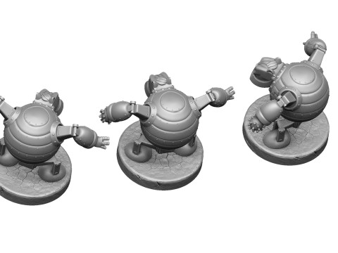 Robot - Fat Cat for 3D printing STL Modello di stampa 3D