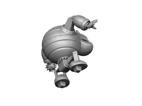 Robot - Fat Cat for 3D printing STL Modello di stampa 3D