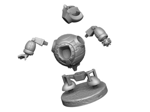 Robot - Fat Cat for 3D printing STL Modello di stampa 3D