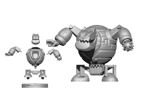 Robot - Fat Cat for 3D printing STL Modello di stampa 3D