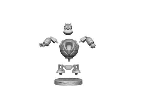 Robot - Fat Cat for 3D printing STL Modello di stampa 3D