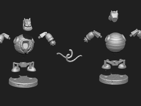 Robot - Fat Cat for 3D printing STL Modello di stampa 3D