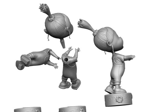 Agnes from the cartoon Despicable Me for 3D printing STL Modello di stampa 3D
