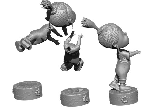 Agnes from the cartoon Despicable Me for 3D printing STL Modello di stampa 3D