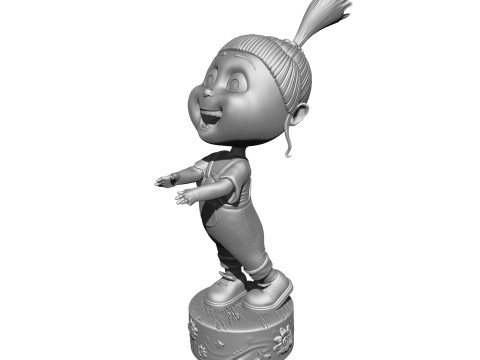 Agnes from the cartoon Despicable Me for 3D printing STL Modello di stampa 3D