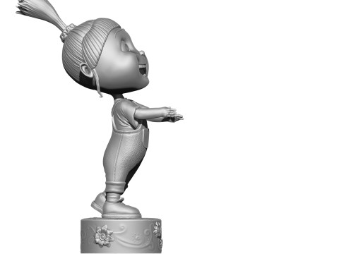 Agnes from the cartoon Despicable Me for 3D printing STL Modello di stampa 3D