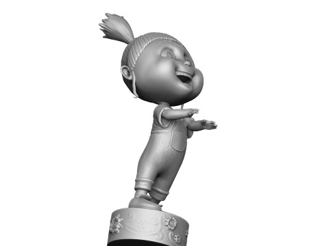 Agnes from the cartoon Despicable Me for 3D printing STL Modello di stampa 3D
