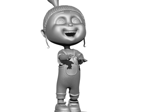 Agnes from the cartoon Despicable Me for 3D printing STL Modello di stampa 3D