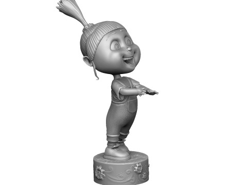 Agnes from the cartoon Despicable Me for 3D printing STL Modello di stampa 3D