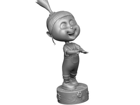 Agnes from the cartoon Despicable Me for 3D printing STL Modello di stampa 3D