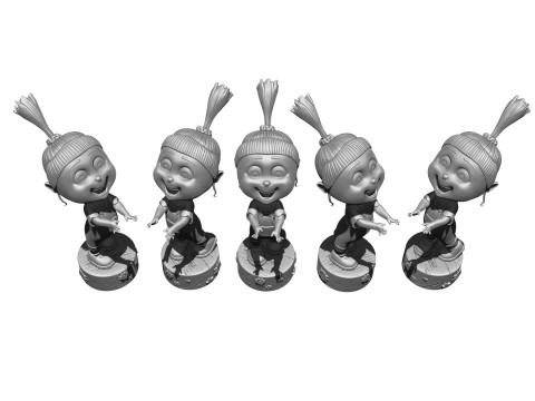 Agnes from the cartoon Despicable Me for 3D printing STL Modello di stampa 3D