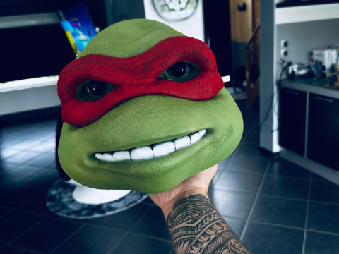 Teenage Mutant Ninja Turtles 4 options Masks for 3D printing STL 3Dプリントモデル