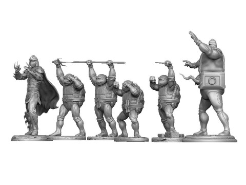 Collection from Teenage Mutant Ninja Turtles 6 characters for 3D printing STL Modello di stampa 3D