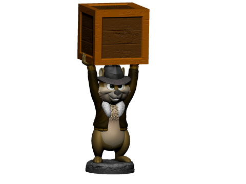 Chip from the video game Dandy for 3D printing STL Model Cetak 3D