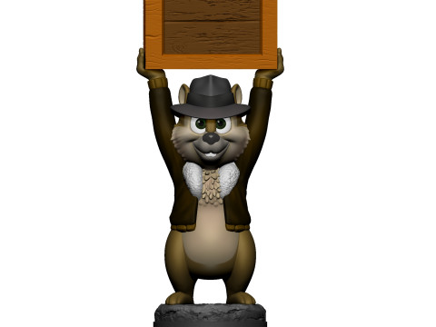 Chip from the video game Dandy for 3D printing STL 3D Принт Модель