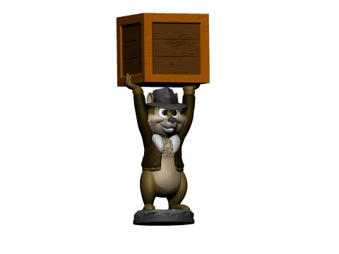 Chip from the video game Dandy for 3D printing STL Model Cetak 3D