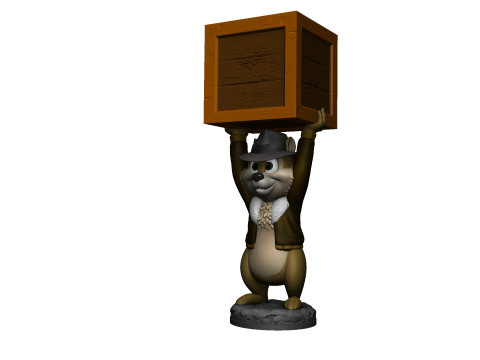 Chip from the video game Dandy for 3D printing STL Model Cetak 3D