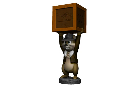 Chip from the video game Dandy for 3D printing STL 3D Print Model