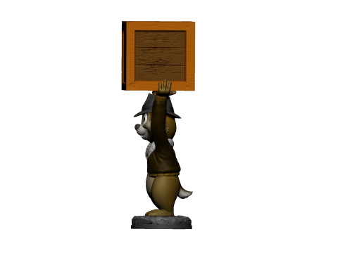Chip from the video game Dandy for 3D printing STL Model Cetak 3D