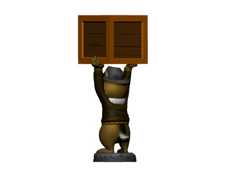 Chip from the video game Dandy for 3D printing STL Model Cetak 3D
