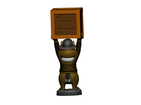 Chip from the video game Dandy for 3D printing STL Model Cetak 3D