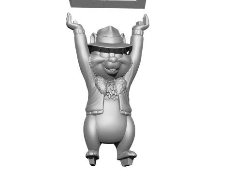 Chip from the video game Dandy for 3D printing STL Model Cetak 3D