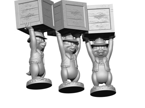 Chip from the video game Dandy for 3D printing STL 3D Print Model