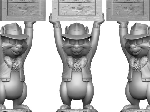 Chip from the video game Dandy for 3D printing STL Model Cetak 3D