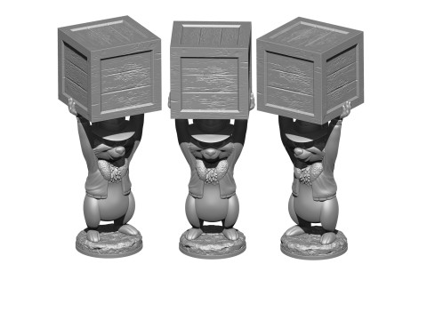 Chip from the video game Dandy for 3D printing STL Model Cetak 3D