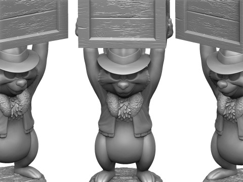 Chip from the video game Dandy for 3D printing STL Model Cetak 3D